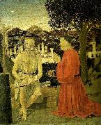 Piero della Francesca saint jerome and a worshipper oil on canvas